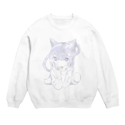 にゃやむにゃー Crew Neck Sweatshirt