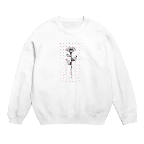 ドット花 Crew Neck Sweatshirt