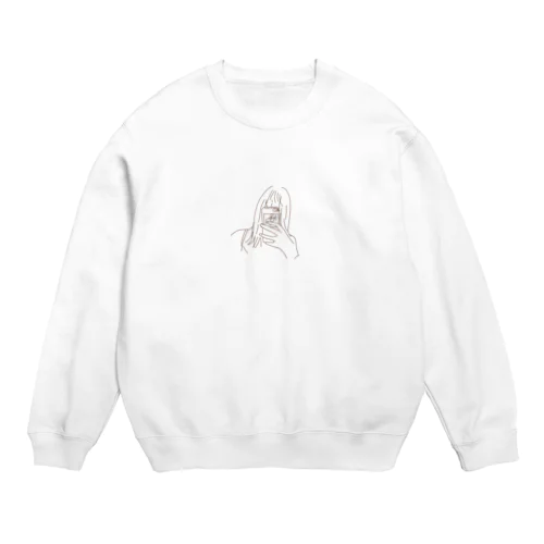 風呂上がり（クリア） Crew Neck Sweatshirt