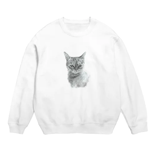 suzume cat Crew Neck Sweatshirt