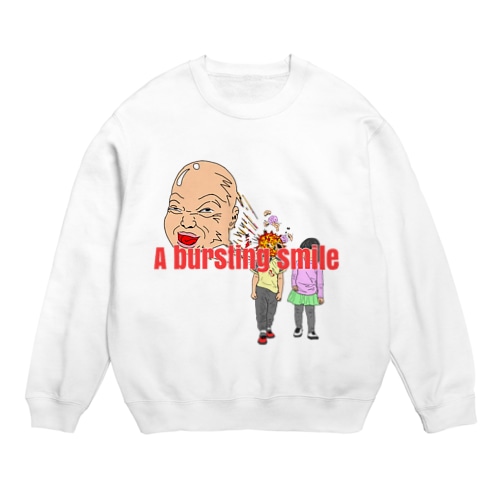 弾ける笑顔 Crew Neck Sweatshirt