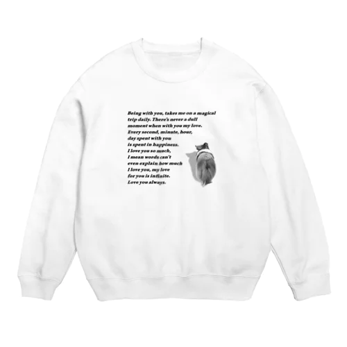 シェルティ　後ろ姿 Crew Neck Sweatshirt