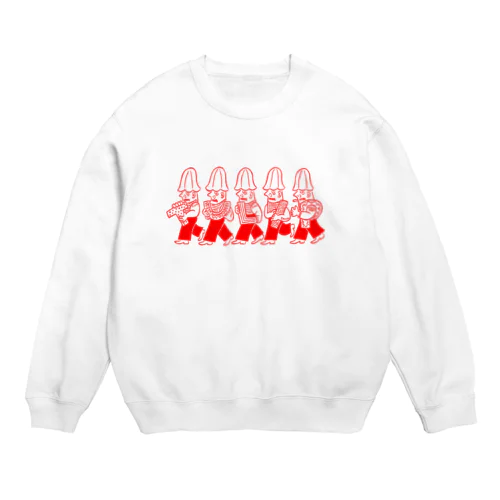 チューリップハット5（真っ赤） Crew Neck Sweatshirt