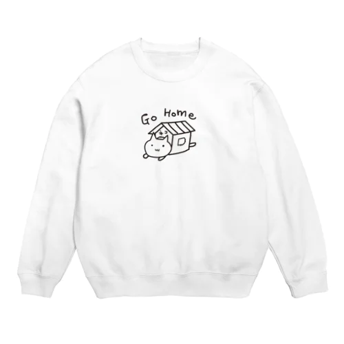 ゆるいねこ　「go gome」 Crew Neck Sweatshirt