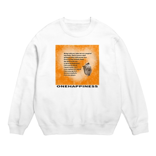 シェルティ　ハート Crew Neck Sweatshirt