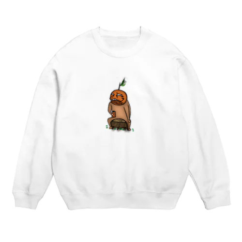 飲まなきゃやってられない　とくもりくん Crew Neck Sweatshirt