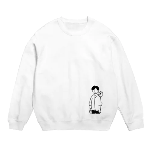 横川さんとうさ兄さん Crew Neck Sweatshirt