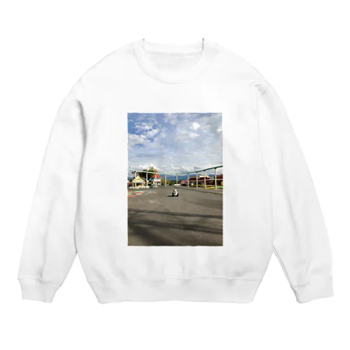 遊園地　あの日のパンダカー Crew Neck Sweatshirt