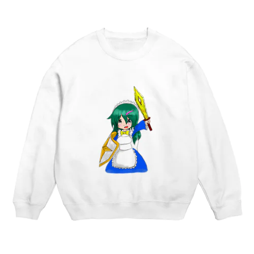 勇者のめいどちゃん Crew Neck Sweatshirt