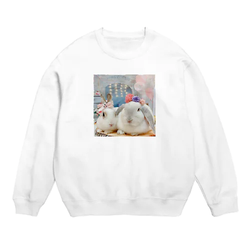 好き好きラテとマシュ Crew Neck Sweatshirt