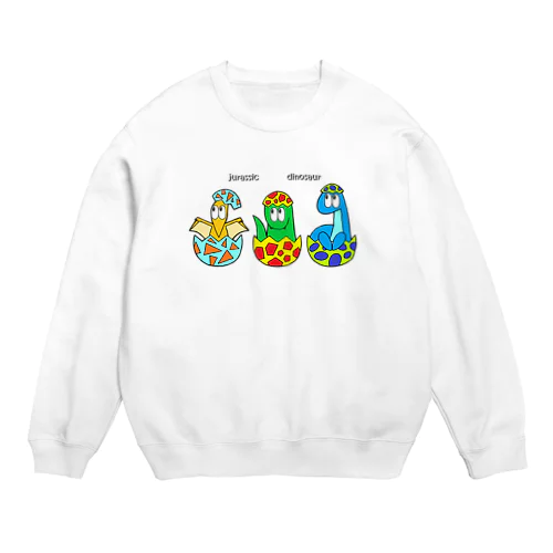 恐竜/モンスター Crew Neck Sweatshirt