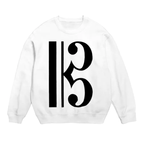 ストリートなAlto Clef-ハ音記号- Crew Neck Sweatshirt