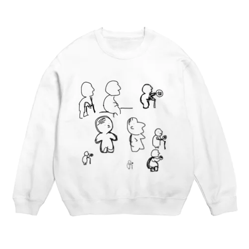 おじいの多様性 Crew Neck Sweatshirt