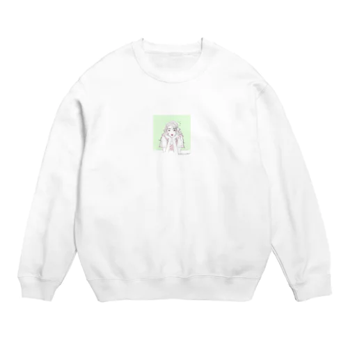 緑・恋愛運 Crew Neck Sweatshirt