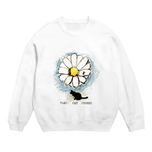 BLACK CAT STREET flower ant  T-shirt Crew Neck Sweatshirt