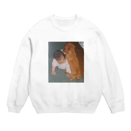 私と犬 Crew Neck Sweatshirt