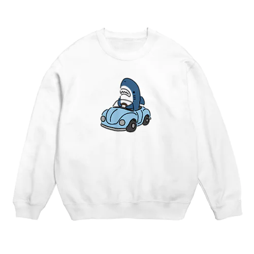 運転を覚えたサメ2021 Crew Neck Sweatshirt