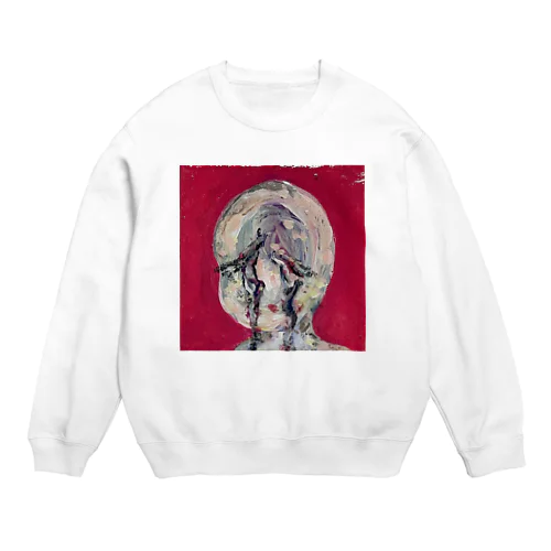 どっかの泣いてる誰かちゃん Crew Neck Sweatshirt