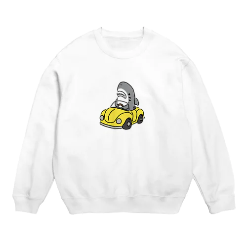 運転を覚えたサメ2021-2 Crew Neck Sweatshirt