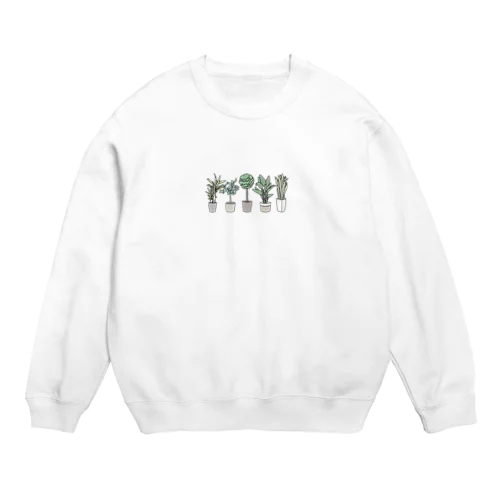 観葉植物 Crew Neck Sweatshirt