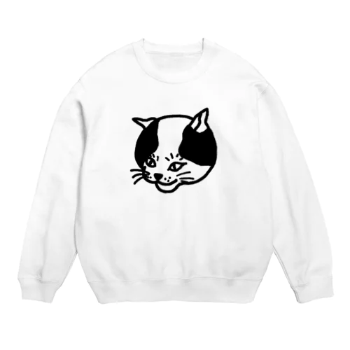 ちょいワルねこ　黒線 Crew Neck Sweatshirt