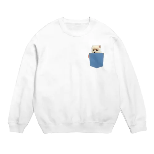 ポメラニアンのポメくん Crew Neck Sweatshirt