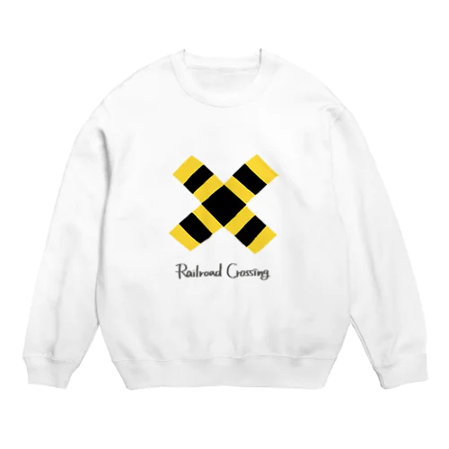 踏切ばってん Crew Neck Sweatshirt