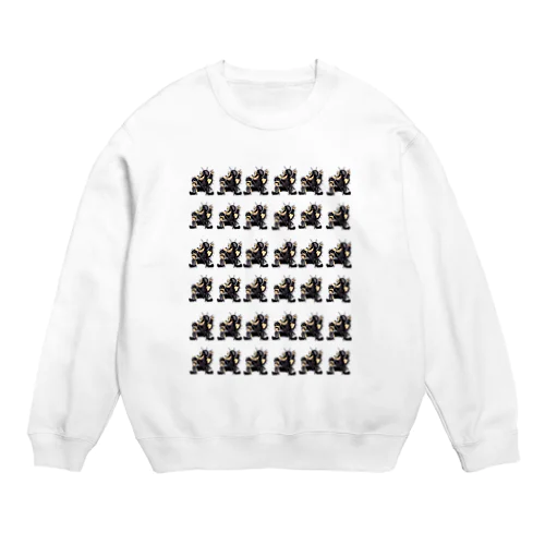 イラストサタン鈴木 Crew Neck Sweatshirt