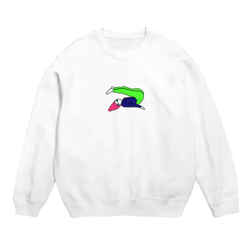 怠惰な女 Crew Neck Sweatshirt