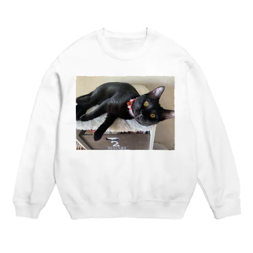 くろねこムギ Crew Neck Sweatshirt