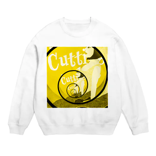 CUTTING EDGE イエロー Crew Neck Sweatshirt