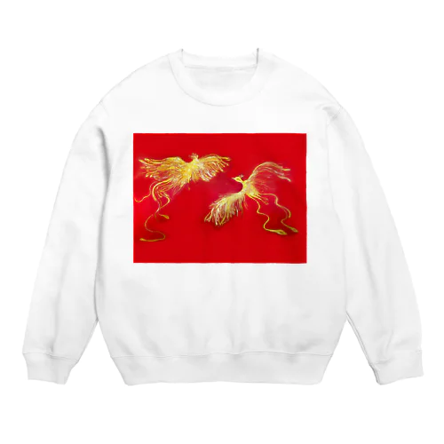 鳳凰屏風画 Crew Neck Sweatshirt