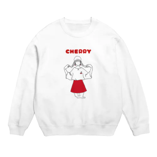 さくらんぼ少女。 Crew Neck Sweatshirt