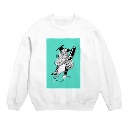 Bird and pen Crew Neck Sweatshirt