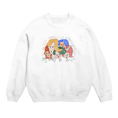 ずっとしゃべってそう Crew Neck Sweatshirt