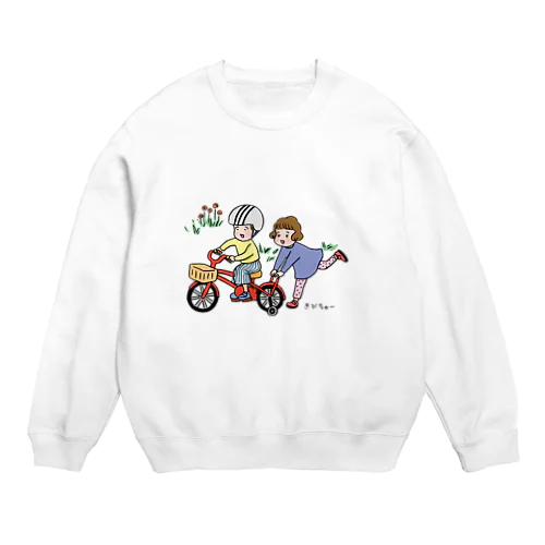 はととうーじろ〜自転車 Crew Neck Sweatshirt