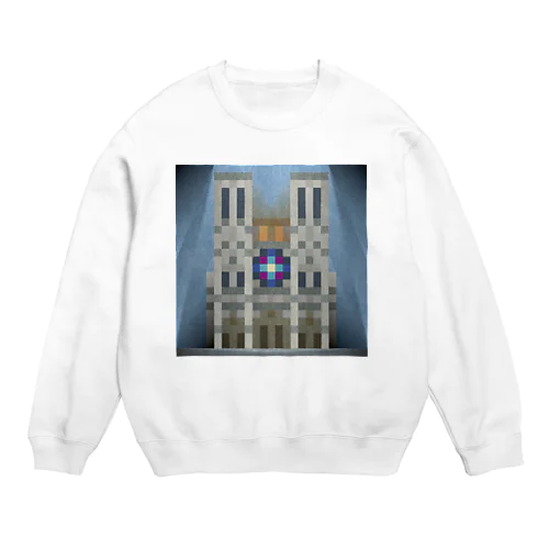  パリ　ノートルダム大聖堂 Crew Neck Sweatshirt