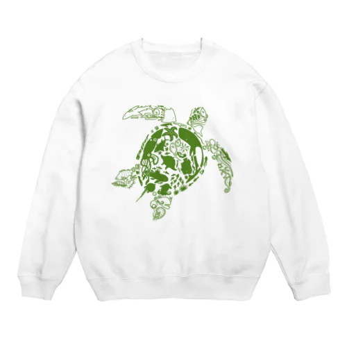 うみがめ さかな Crew Neck Sweatshirt