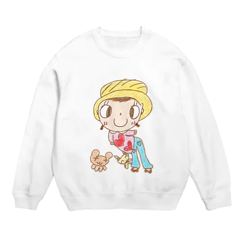 チカちゃんとおともだち Crew Neck Sweatshirt