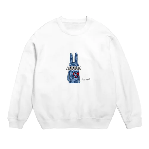 Aww..  (かわいすぎやろ...) Crew Neck Sweatshirt