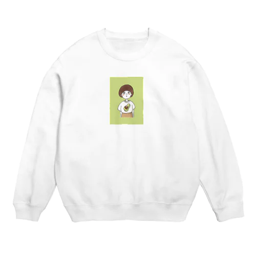 将来はアボカド Crew Neck Sweatshirt