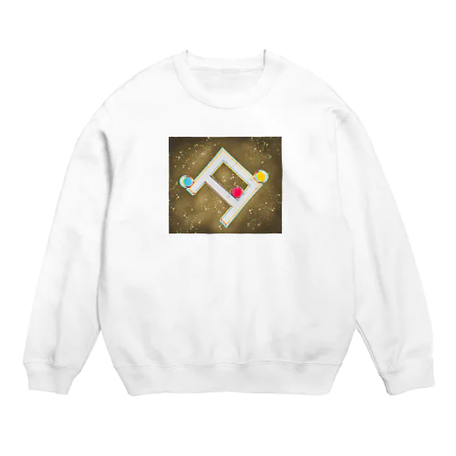 富ンダ山ロゴ Crew Neck Sweatshirt