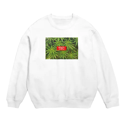 THC CBD 大麻　 Crew Neck Sweatshirt