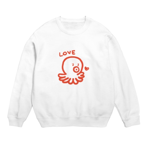 恋するタコ Crew Neck Sweatshirt