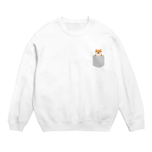 ひょっこり柴犬 Crew Neck Sweatshirt