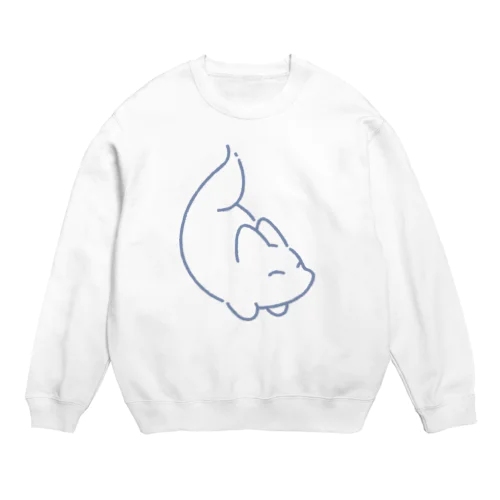 きつねゴースト Crew Neck Sweatshirt