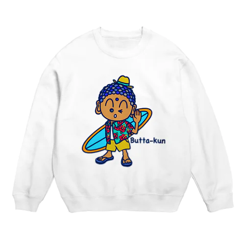 beach style Butta-kun Crew Neck Sweatshirt