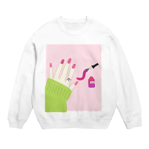 ヘビ鱗ネイル Crew Neck Sweatshirt