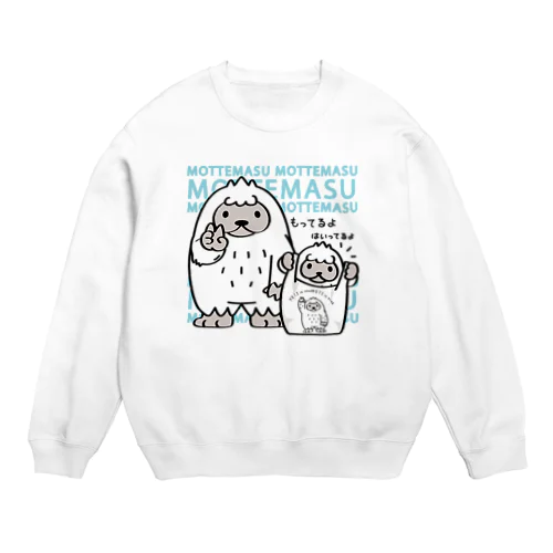  CT111 YETI is yeah*A*エコバッグもってます Crew Neck Sweatshirt