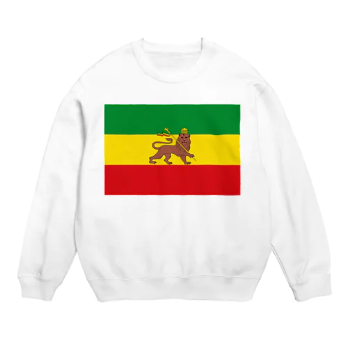 RASTAFARI LION FLAG-エチオピア帝国の国旗- Tシャツ Crew Neck Sweatshirt